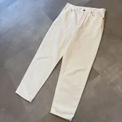【KURASHI & tripa 】ホワイトデニムパンツ