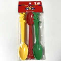 レトロ ディズニー カラフル カトラリー スプーン ミッキー ミニー 新品