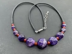 M5788 アメジスト　ネックレス　ヴィンテージ アクセサリー