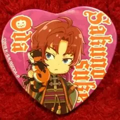 文豪ストレイドッグス ハート型缶バッジ ハロウィンver. 織田作之助