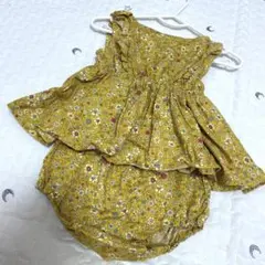 ベビー服　花柄　80 セットアップ