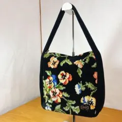 まずまず美品】FEILER フェイラー 花柄 シュニール織 ショルダーバッグ