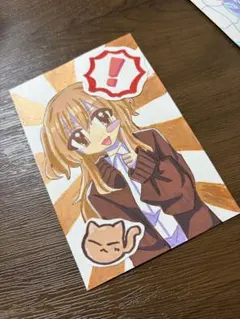 アナログ原画 女の子イラスト 一点物 手描きイラスト
