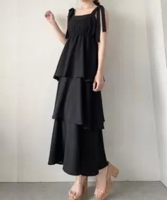 JUNOAH♡リボンキャミソールワンピース