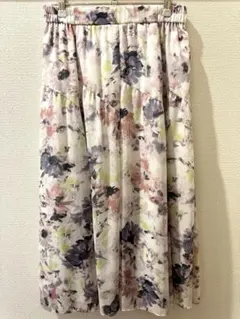 anysis 花柄フレアスカート