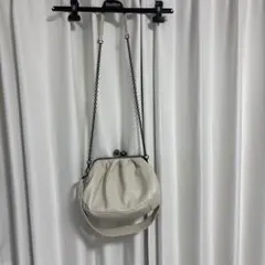 Max Mara WEEKENDアイボリー がま口バッグ　パスティチーノ