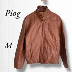 《ピオーグ》レザージャケット/ピオーグ/本革アウター/牛革/ブラウン/M