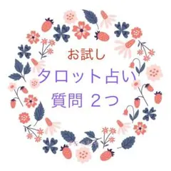【質問2つ・お試し】タロット占い　リーディング　サンキューレター付き
