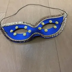 青色装飾マスク
