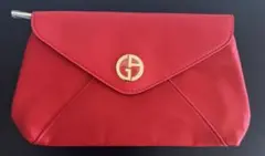 Giorgio Armani 赤　ノベルティー　ポーチのサムネイル
