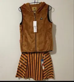 28,600円　ルコックゴルフ　秋冬モデル　ベスト　スカート M セットアップ