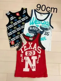 【JUNK STORE 他】タンクトップ 3枚セット(90cm)