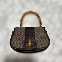 【美品】MOUSSY マウジー BAMBOO MONOGRAM バッグ ブラウンのサムネイル