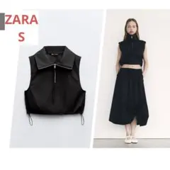 完売品❗️値下げ❗️早い者勝ちZARA ブラック ベスト M