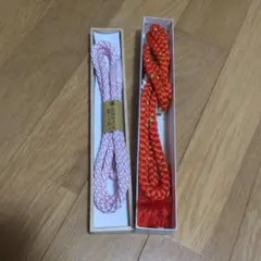 帯締めセット ピンクとオレンジ