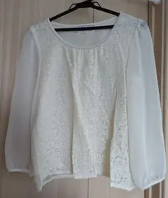 ROPÉ PICNIC アイボリー レースブラウス 38