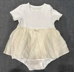 アプレレルーク　半袖ロンパース　80cm 白　アイボリー