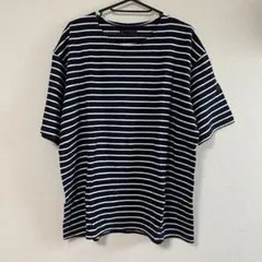 BLUE/BLUE ネイビー・ホワイトストライプ Tシャツ