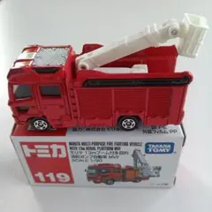 トミカ No.119 モリタ 13mブーム付多目的消防ポンプ自動車1/90のサムネイル