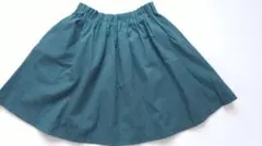 ダークグリーン ひざ上丈スカートのサムネイル