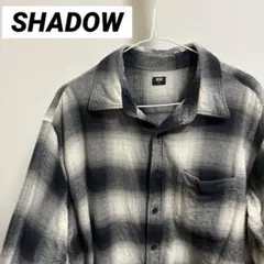 え*す様 オンブレ シャドウチェックネルシャツ XL ブラック