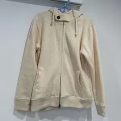 coen ジップアップパーカー アイボリー メンズ S