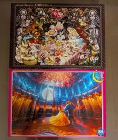 ディズニー パズル ステンドグラス　500ピース 美女と野獣 アラジン　フレーム ディズニー パズル ステンドグラス 500ピース 美女と野獣 アラジン