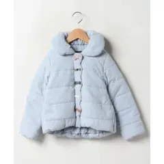 新品petit main【抗菌防臭】中綿リボンジャケット110cm