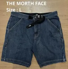 THE NORTH FACE デニムハーフパンツ　Lサイズ
