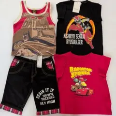 新品含む男の子 キャラクター Ｔシャツ３枚 & 新品 ズボン１２０サイズセット