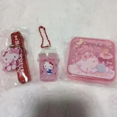 ハローキティ アクリルキーホルダー3種まとめ売り・Sanrio