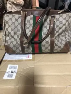 最終直下げGucci ボストンバッグ GGパターン