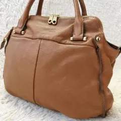 SAZABY サザビー ハンドバッグ レザー シボ革 ショルダー欠品