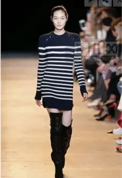 値下げ！ISABEL MARANT ストライプニットセーターのサムネイル