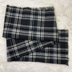 ✨定番✨ マフラー 大判 チェック柄 冬 ストール スカーフ フリンジ 冬