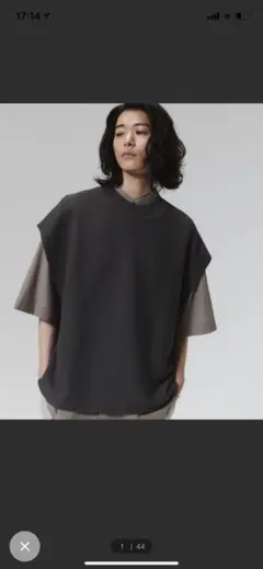 【WYM LIDNM】MINIMAL LOOSE KNIT VEST