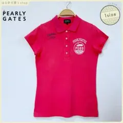 PEARLY GATES ピンク ポロシャツ 1サイズ レディース ゴルフ