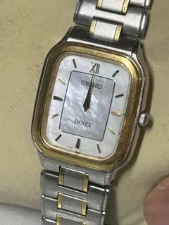 希少 不動品 vintage SEIKO DOLCE タンク シェル盤のサムネイル