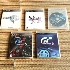 PS3本体 ブラック 電源・USBケーブル付属　ソフト５本セット★初期化済