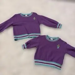 しまむら　ミコリッド　チマジロクマトレーナー　80 110　おそろいセット