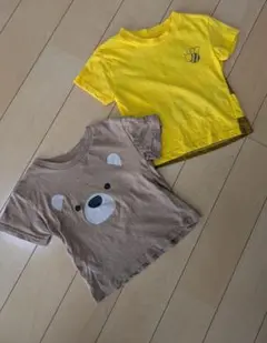 半袖 Tシャツ 2枚セット 90サイズ 男の子 保育園着 西松屋 クマ ミツバチ