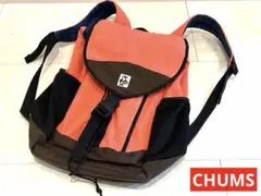 特価 チャムス CHUMS フラップ式リュック オレンジ/黒 美品のサムネイル