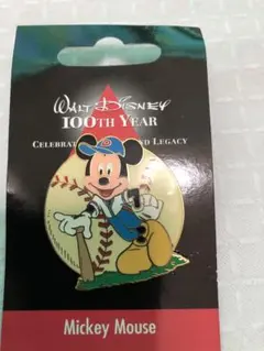 ミッキーマウス　ピンバッジ　２種