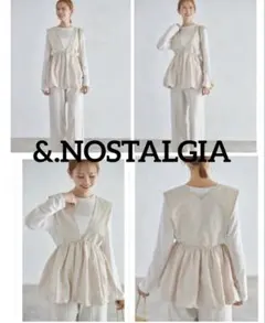 &.NOSTALGIA ノスタルジア　バルーンベスト　ふんわり