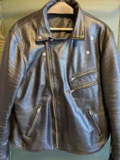 革ジャン メンズ ラムレザー やわらかい ダブルライダース 黒