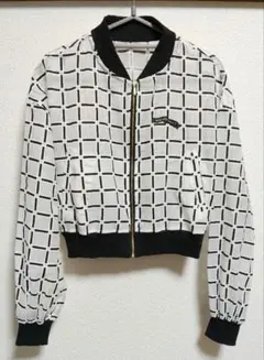 メルカリ市値下げ☆rienda sueltaシアーチェック柄ショート丈ブルゾンSのサムネイル