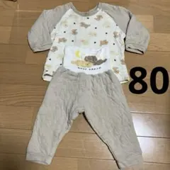 西松屋 80 長袖キルトパジャマ