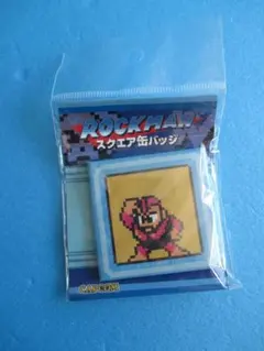 ロックマン◎ボンバーマンスクエア缶バッジ◎未開封品