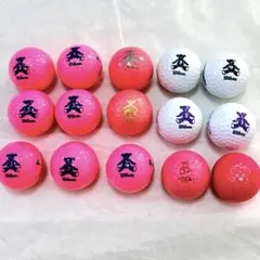 Wilson kolwinゴルフボール ベアデザイン15個セットピンクホワイトのサムネイル