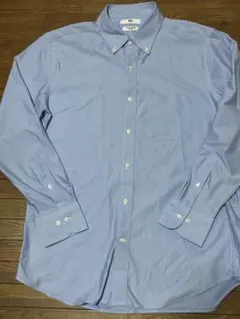 【美品】ユニクロ　ノンアイロンドライ　ジャージーシャツ　ライトブルー　XLサイズ